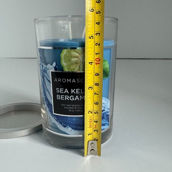 Chesapeake Bay AROMASCAPE 19 oz SEA KELP + BERGAMOT Double Wick TUMBLER Candle - Picture 4 of 5